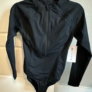 Athleta Black Sun Shield One Piece Rashguard
